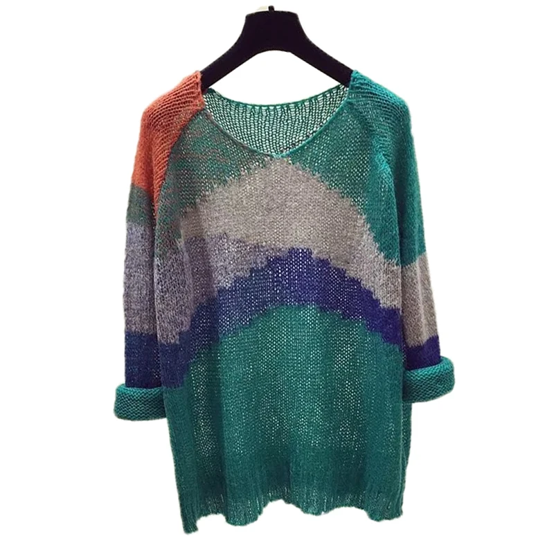 

Трикотажный свитер, пуловер, новинка 2021, весенний свитер, вязаная куртка с длинным рукавом, Женский Топ, повседневная Осенняя верхняя одежда
