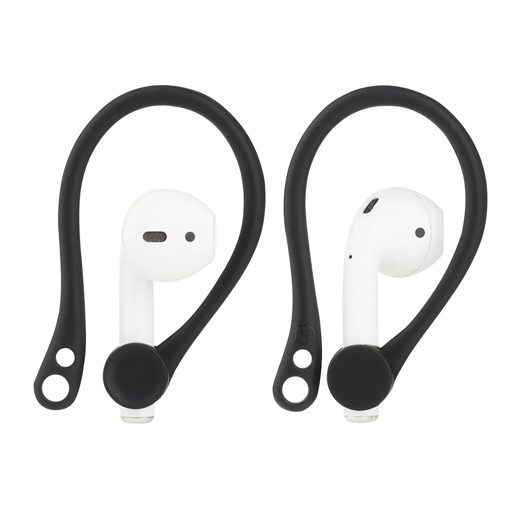 

10/50/100 Pairs Soft Silicone Earhooks Earphone Holder Sports Anti-lost Ear Hook For Apple AirPods 1 2