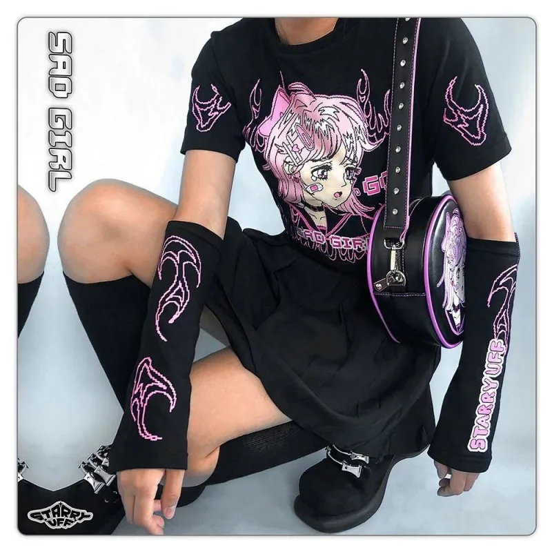 Футболка женская с высокой талией и коротким рукавом уличная одежда в стиле