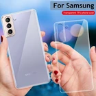 Прозрачный чехол для телефона Samsung S21 FE S20 Ultra Note 20 Plus A10 A20 A30 A50 A70 A90 A11 A21 A31 A51 A71 A22 A32 A52 A42 A52 A72