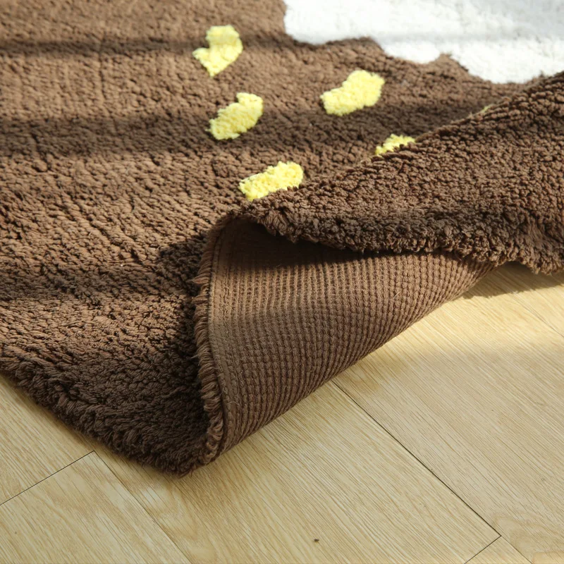 Махровые хлопковые коврики и ковры лохматые детские напольные для игровой