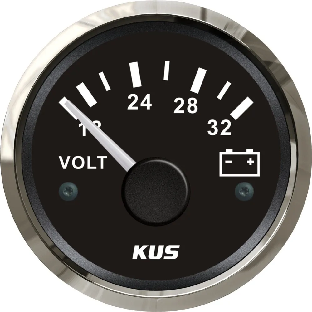 Упаковка из 1 18-32v указателя типа вольтметр 24v Вольт метров 52mm измерители напряжения для авто грузовика RV лодки яхты
