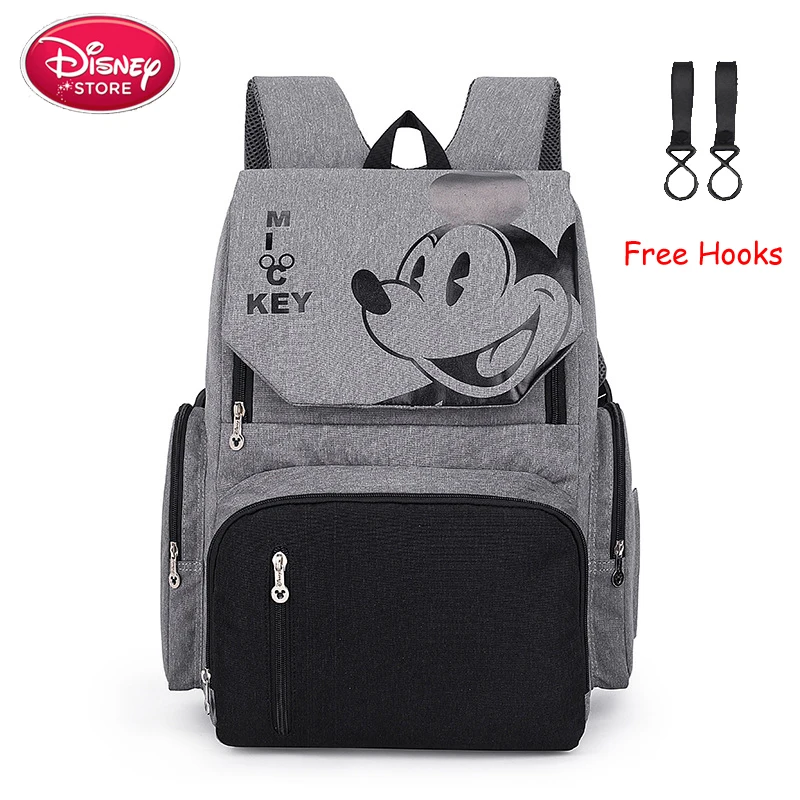 Сумки для подгузников disney рюкзак Минни Микки Маус Мумия сумка для коляски Вместительная дорожная сумка для кормления для ухода за ребенком сумка для мамы Дисней