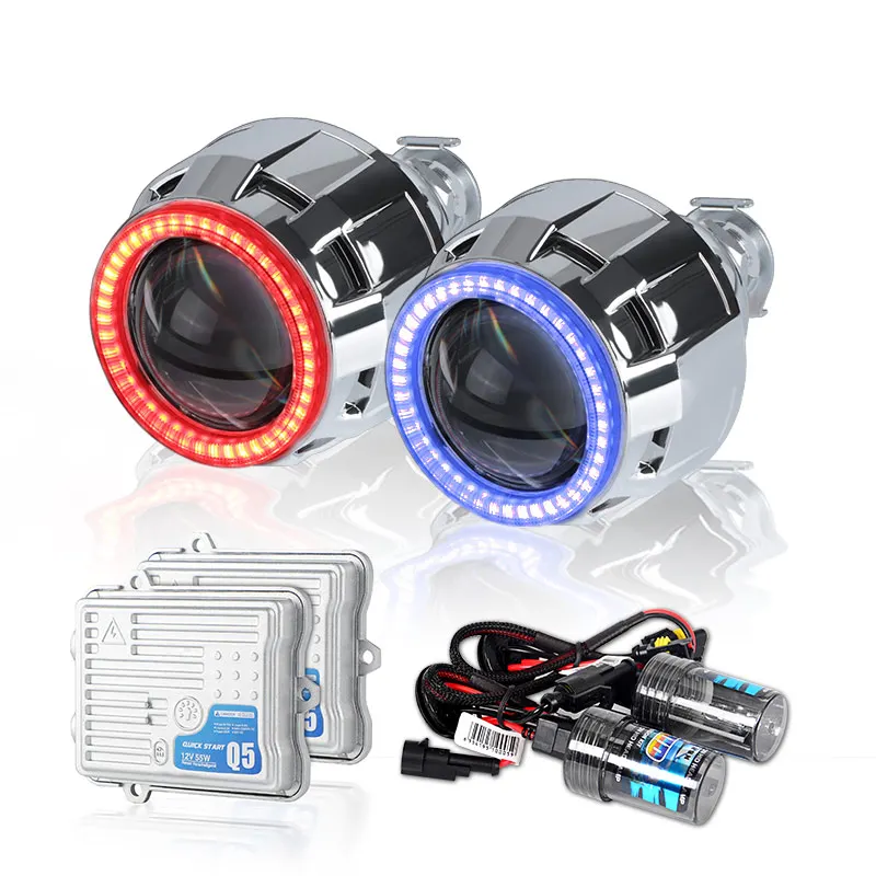 Биксеноновые линзы для проектора 2 5 дюйма светодиодсветодиодный ходовые огни