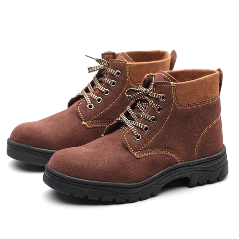 Сезон лето-осень высокий Для мужчин безопасная обувь Рабочая анти-прокол сапоги