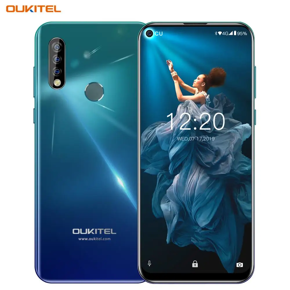 OUKITEL C17 Pro Dual 4G Android 9 0 смартфон с распознаванием отпечатков пальцев лица 6 35 дюймов 4