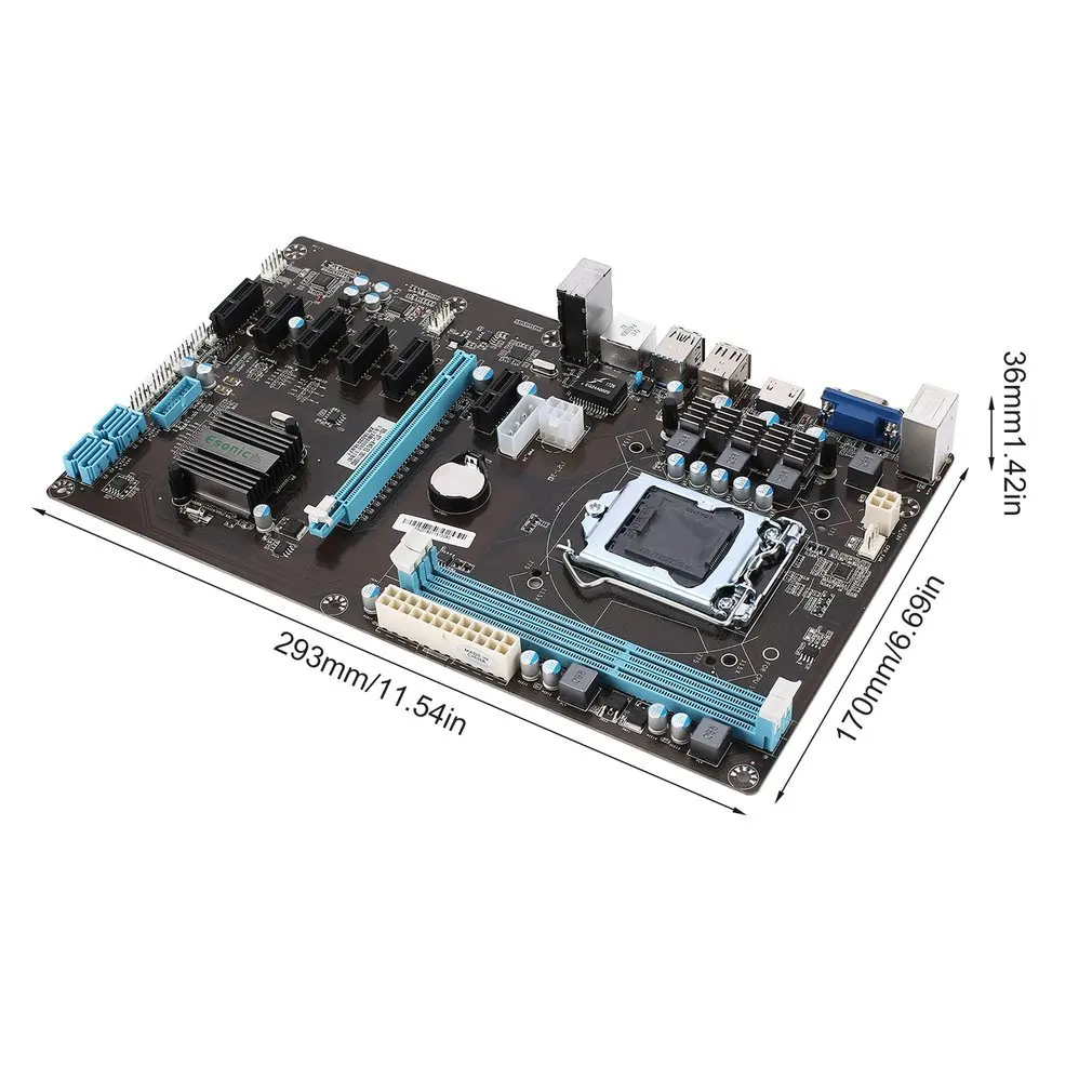 Стабильная версия PCI Express 1x до 16x Riser 6 GPU Mining материнская плата шт. PCI-E расширитель