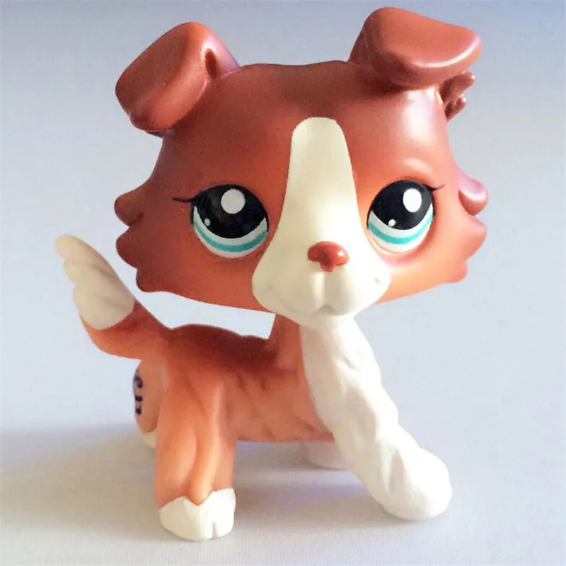 Настоящие lps маленькие игрушки для домашних животных hasber собака короткая