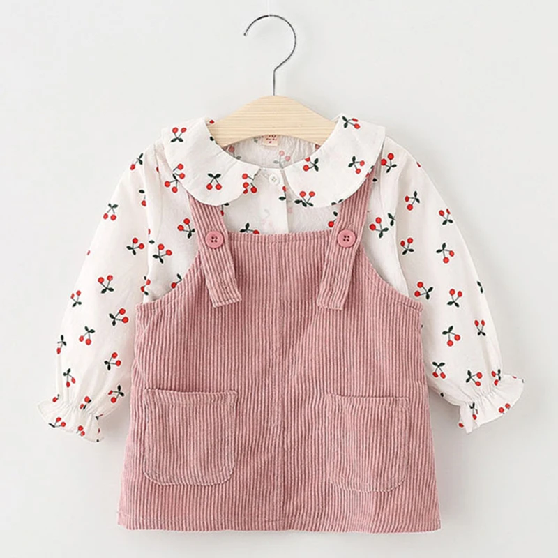 2019 г. Модная вишня платье для маленьких девочек vestido Infantil/Вечерние платья