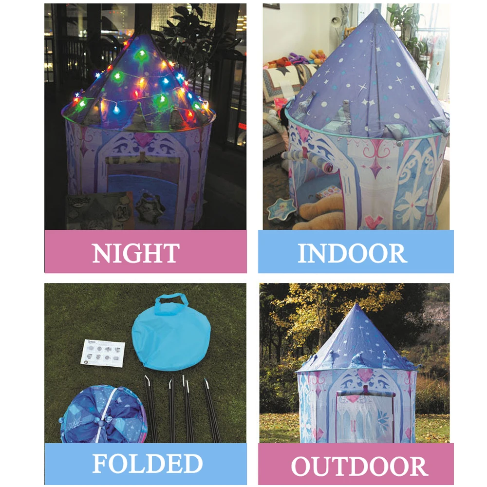 Палатка Ice Princess для детей складной домик кемпинга палатка игрушка дома и улицы