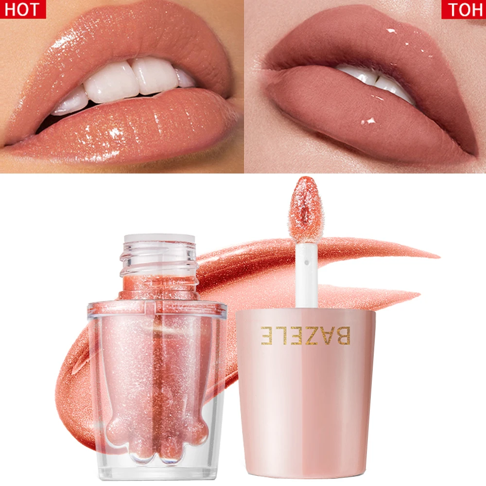 

Crystal Lip Gloss Makeup Lips Plumper Gloss Liquid Lipstick Mirror Waterproof Moisturize Glaze Shimmer Glitter Lip Tint Cosmetic