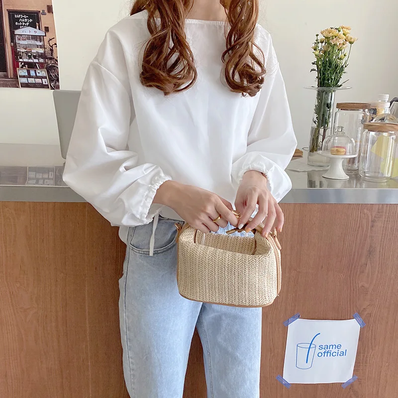 

Designer Handbags 2020 Women Mini Straw Bag Beach Bags Handbag Shoulder Crossbody Bags For Girls Casual Tote Flaps High Quality