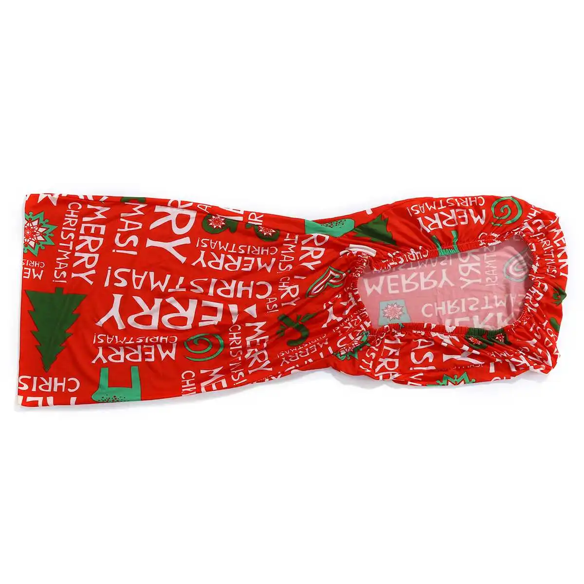 

Universal Xmas Elastic Dining Room Seat Chair Covers Christmas Chair Cover Stretch Slipcovers for Christmas Banquet Party Decor