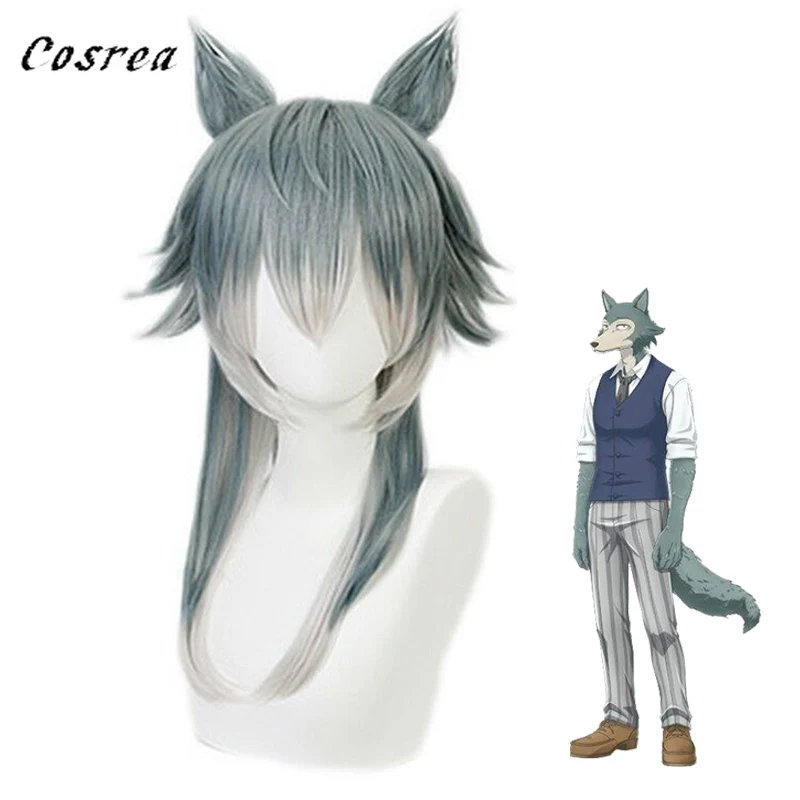 Короткая футболка с героями из японского аниме Beastars Legoshi Louis парик