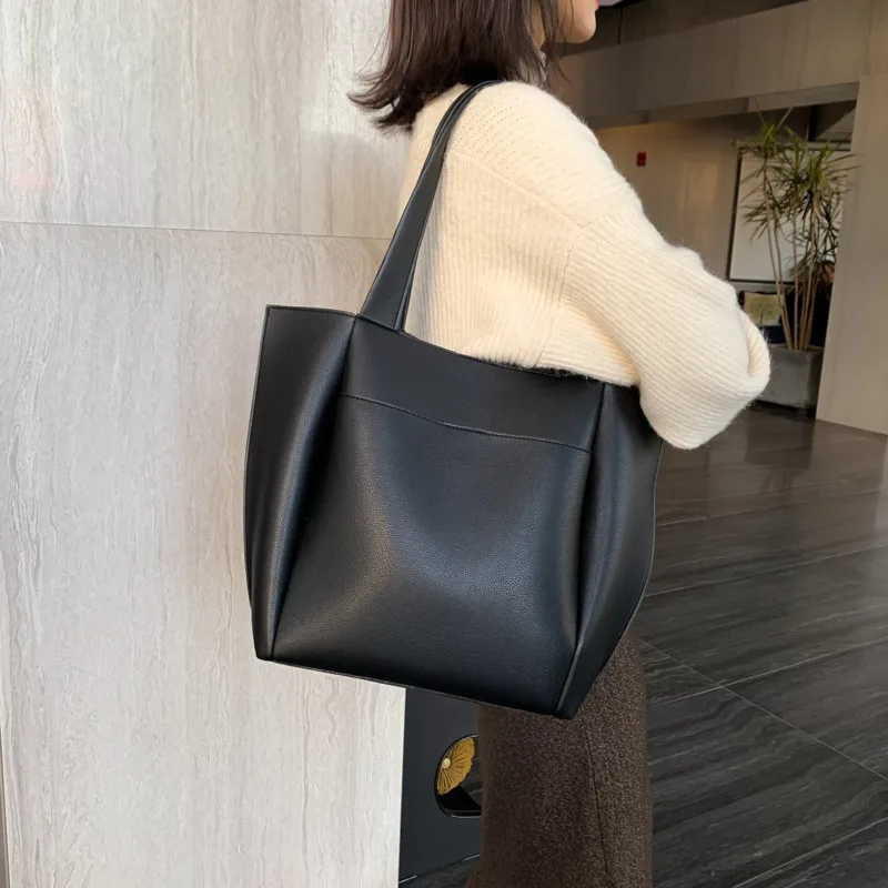 

06Luxury brand hot sale large lady bag, large capacity shoulder bag, high quality PU leather shoulder bag, ladies all-match bag