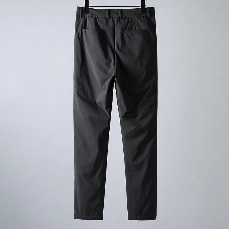 JSBD зимние мужские теплые пуховые штаны высокое качество белый гусиный пух значок