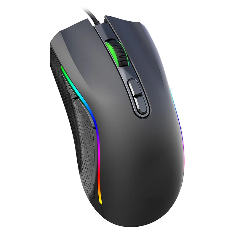 

Glowing Mouse Gaming Mouse Wired USB Optical Computer Mice 7 Programmable Keys PUO88