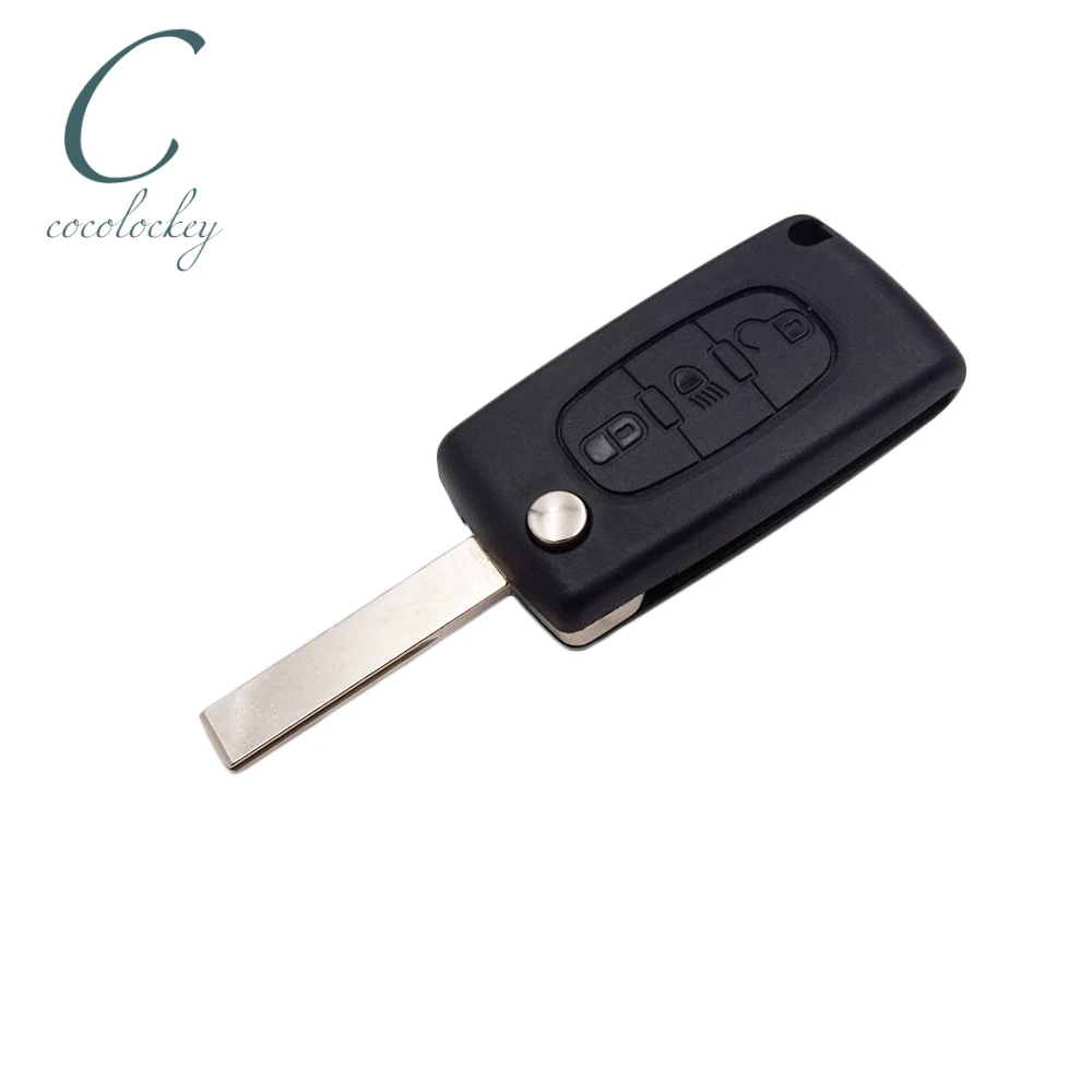 Cocolockey 3 кнопки флип чехол для дистанционного ключа от машины в виде ракушки