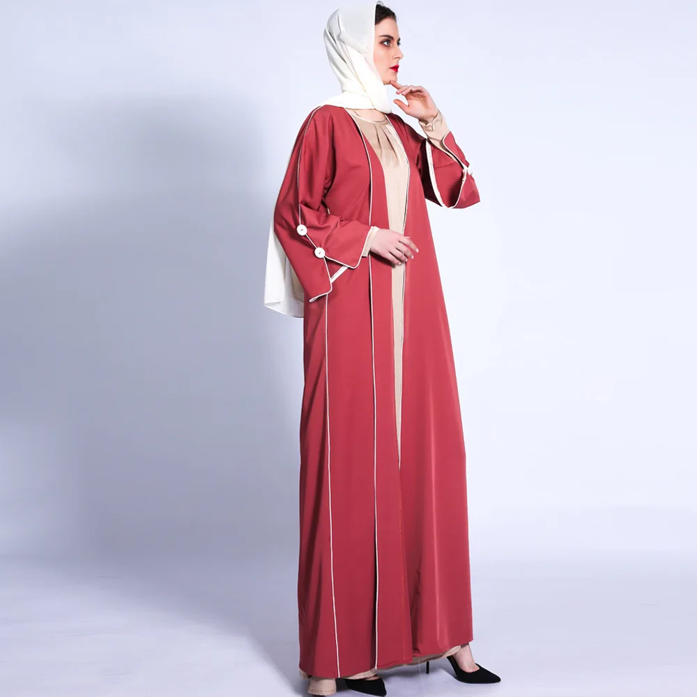 Eid новое кимоно абайя для женщин однотонное Средний Восток Дубай мусульманский