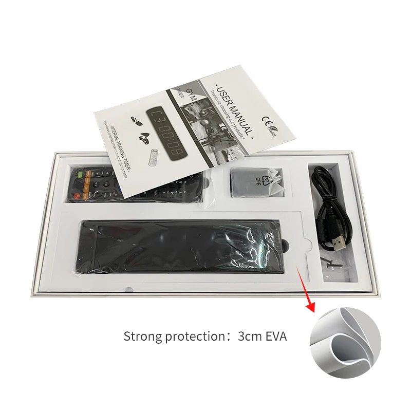 [Ganxin] Настольный таймер с интервалом для кроссфита 1 дюйм|Настенные часы| |