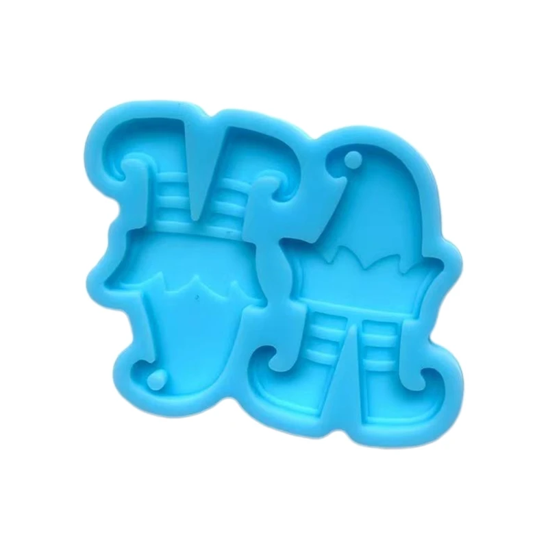 Christmas Series DIY Epoxy Resin Mold Xmas Tree Snowman Gloves Hat Casting Silicone Mould for Earring Making Decorative | Украшения и