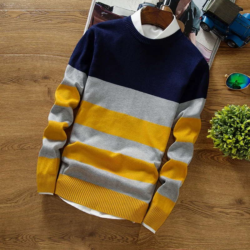 Zogaa 2019 новый осенний модный мужской пуловер Свитера с длинным рукавом и круглым