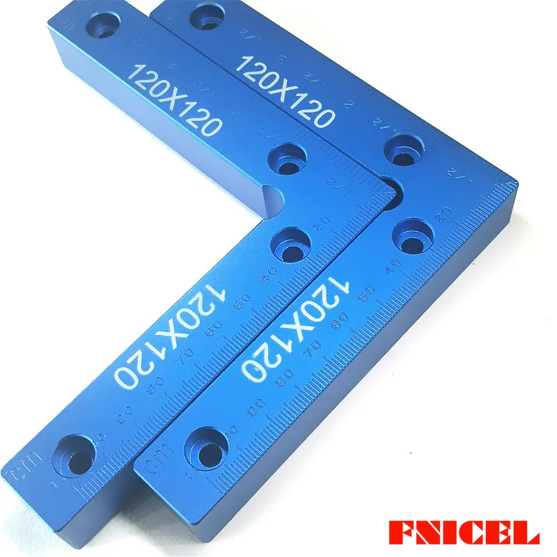 Точное позиционирование на 90 градусов блок L-квадратов 120x120 мм линейка с прямым