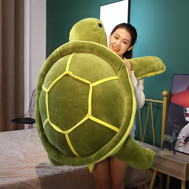35-80cm New Huggable Super Soft Lovely Ocean Sea Turtle Plush Toys Soft Tortoise Stuffed Animal Dolls Pillow Cushion Kids Gifts