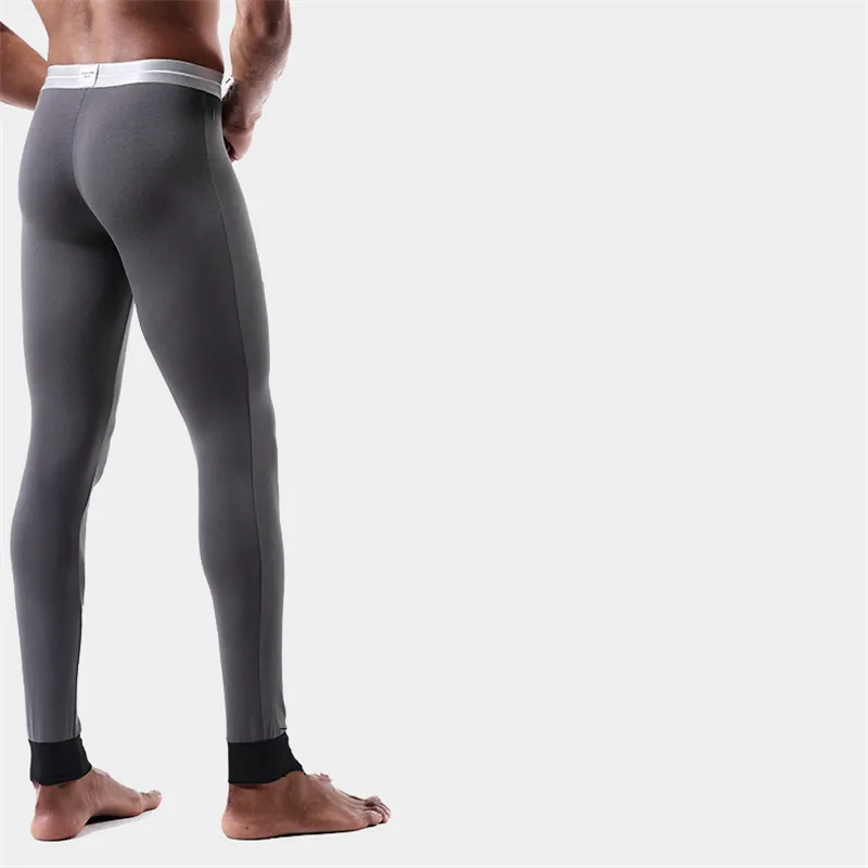 

Business Man Sexy V-neck Thermal Underwear Suits Modal Quality Men's Soft But Close-Fitting Bottoming Tops and Pants Set