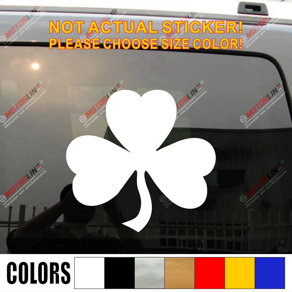 Наклейка Shamrock наклейка в форме клевера ирландский автомобиль виниловая