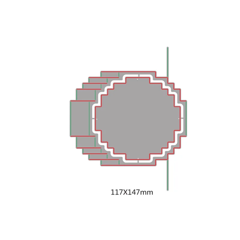 3D круглая рамка форма металлическая вырубка альбом для скрапбукинга рукоделие