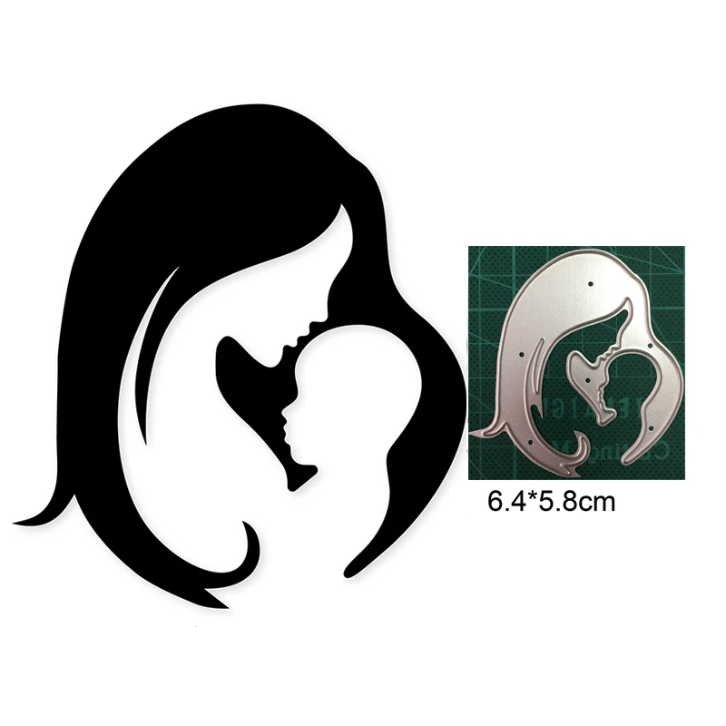 

Mother and baby Metal cutting dies craft cutting die embossing stencil for handmade Paper card making scrapbooking