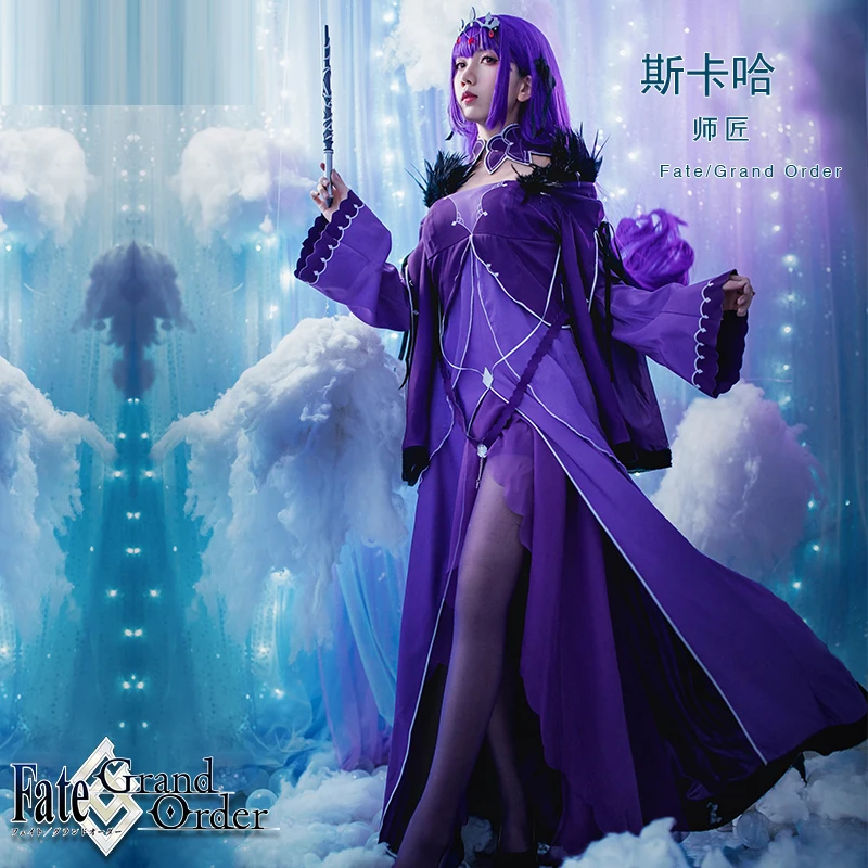 В магазине Fate Grand Order Scathach косплей костюм женское платье униформа костюмы для Хэллоуина для женщин аниме одежда наряды cos