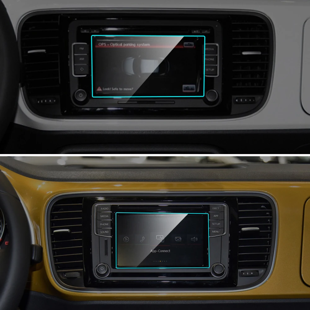 Автомобильная Защита экрана для Volkswagen VW Beetle 2013 2015 GPS навигационный экран аксессуары автомобиля| |