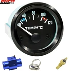 Автомобильный датчик температуры воды Dragon 52 мм, измеритель температуры в черном корпусе с белой подсветкой, 40-120 по Цельсию