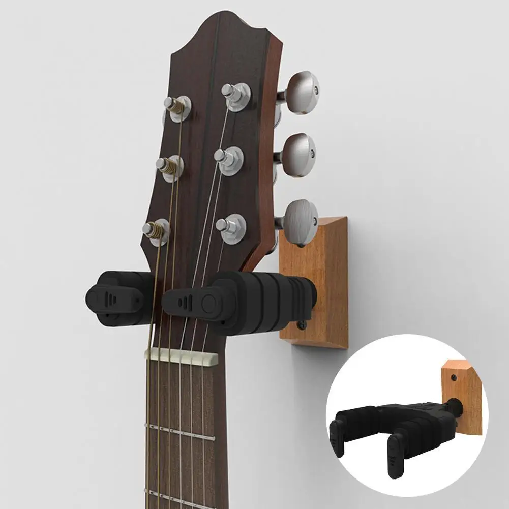 

Guitar Display 45 Degree Rotation Automatically Lock Black Portable Guitar Hanger Hook Holder for Ukulele guitar accessories