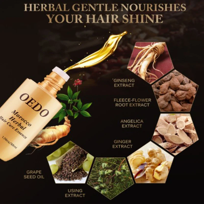 Марокканский травяной женьшень кератин выпадение волос мощный Уход за волосами