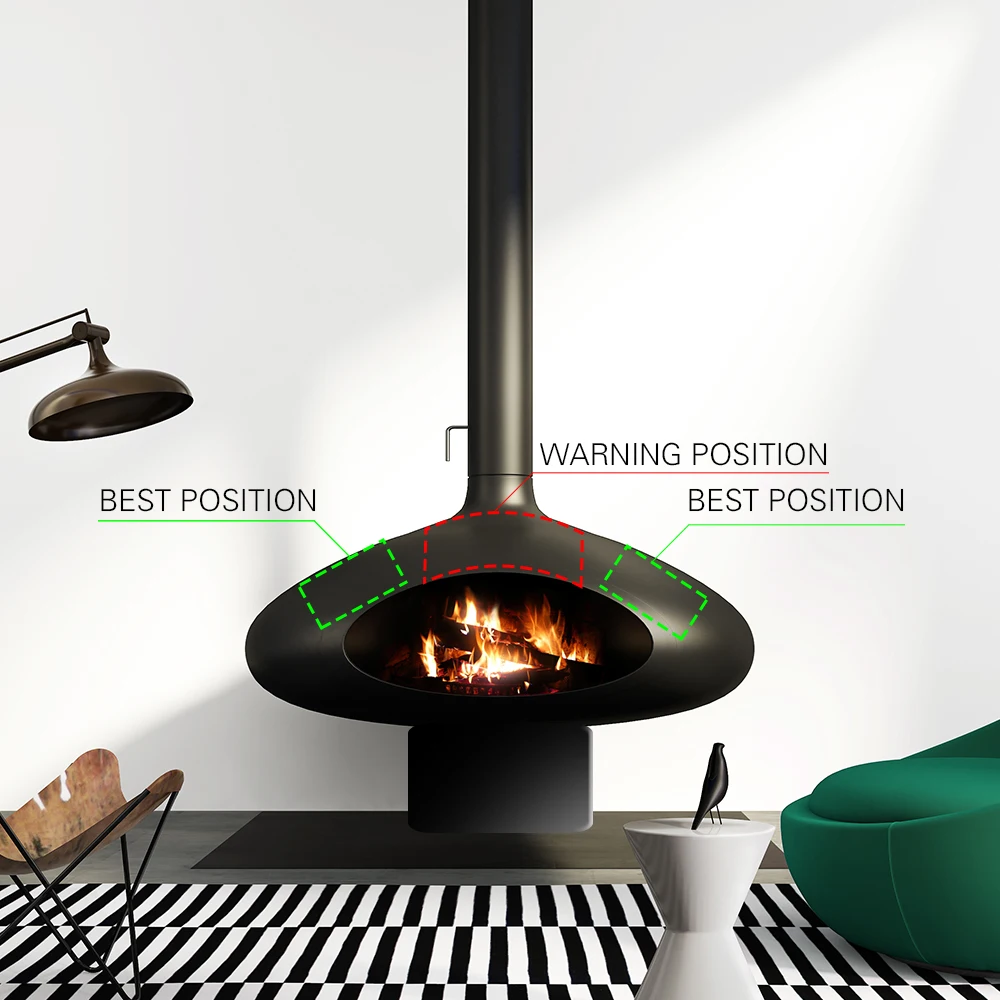 Hot 4 Blades Home Quiet Fireplace Fan Heating Furnace Heat Powered Wood Burner Eco Efficient Distribution Stove | Обустройство дома