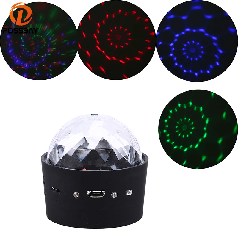 

POSSBAY Car LED Music Light 3 LED 3W RGB USB Auto Car Disco DJ Stage Effect Lighting Interior Decoration Party Wedding Lamps