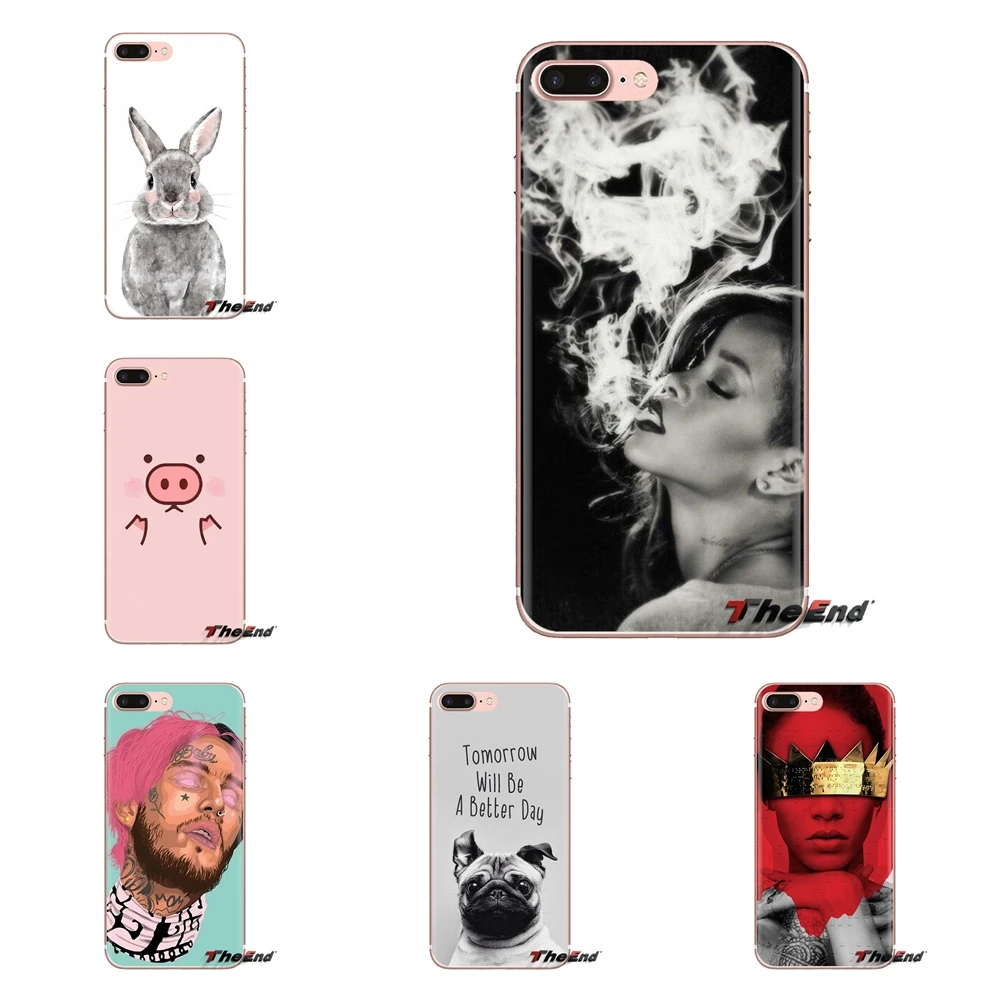 Drake Rihanna Lil Peep Dog Pig TPU Transparent Bag Case For Xiaomi Redmi 4 3 3S Pro Mi3 Mi4 Mi4i Mi4C Mi5 Mi5S Mi Max Note 2 |