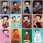 Алмазная 5D картина сделай сам, мультяшная милая девушка, леди Бетти боп, полная вышивка, вышивка крестиком, мозаика, искусство, домашний декор, рукоделие