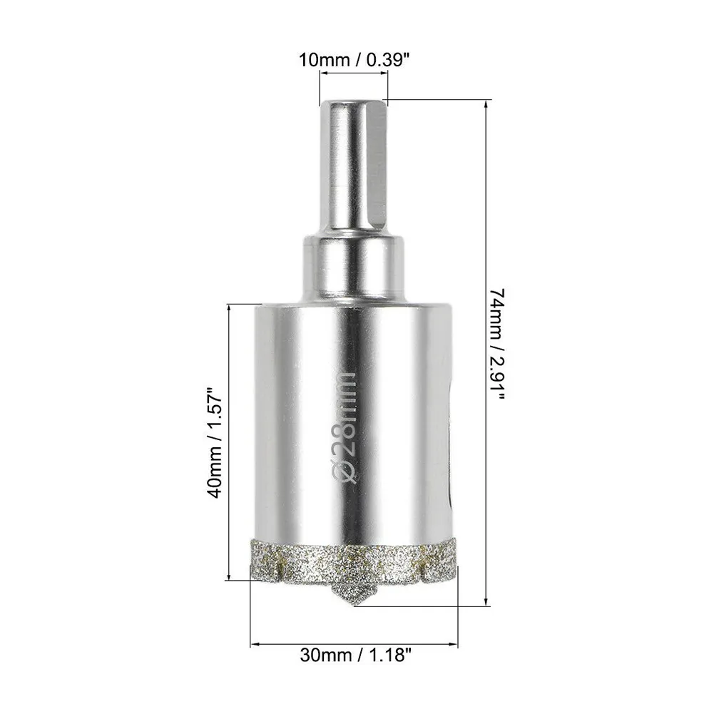 

Hole Diamond Drill Bit White Zinc Plating With Center Pilot Bit Diamond