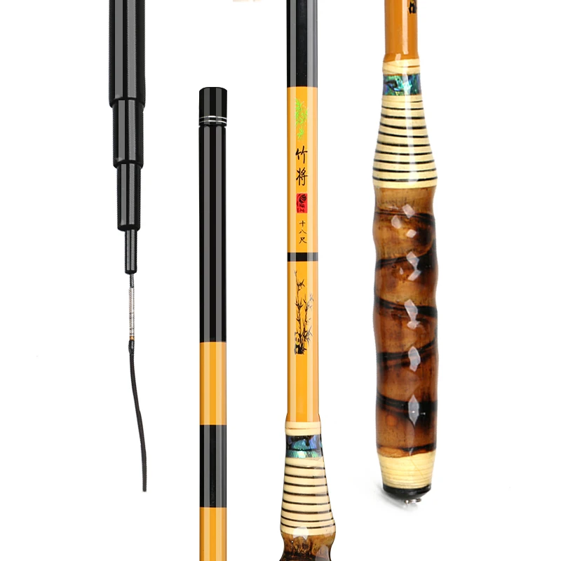 Imitation Bamboo Fishing Rod Sturgeon Angeln Olta 28 Tune Carbon Long Section Taiwan Fishing De Pesca Ultra-light Hard Hand Pole