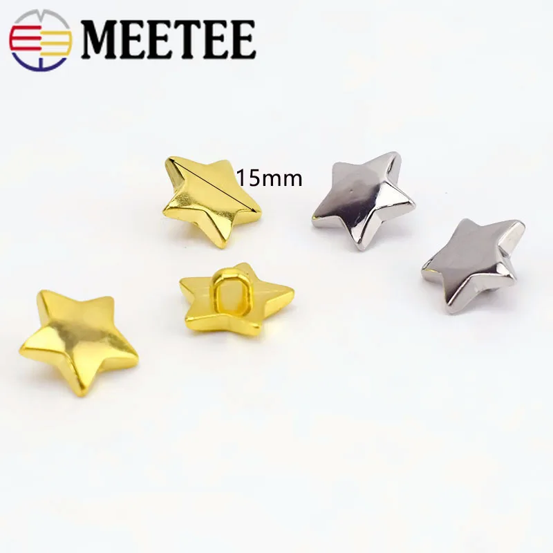 100 шт. 15 мм Высокая класс ультрафиолетовое Гальванопокрытие звезды Пластик