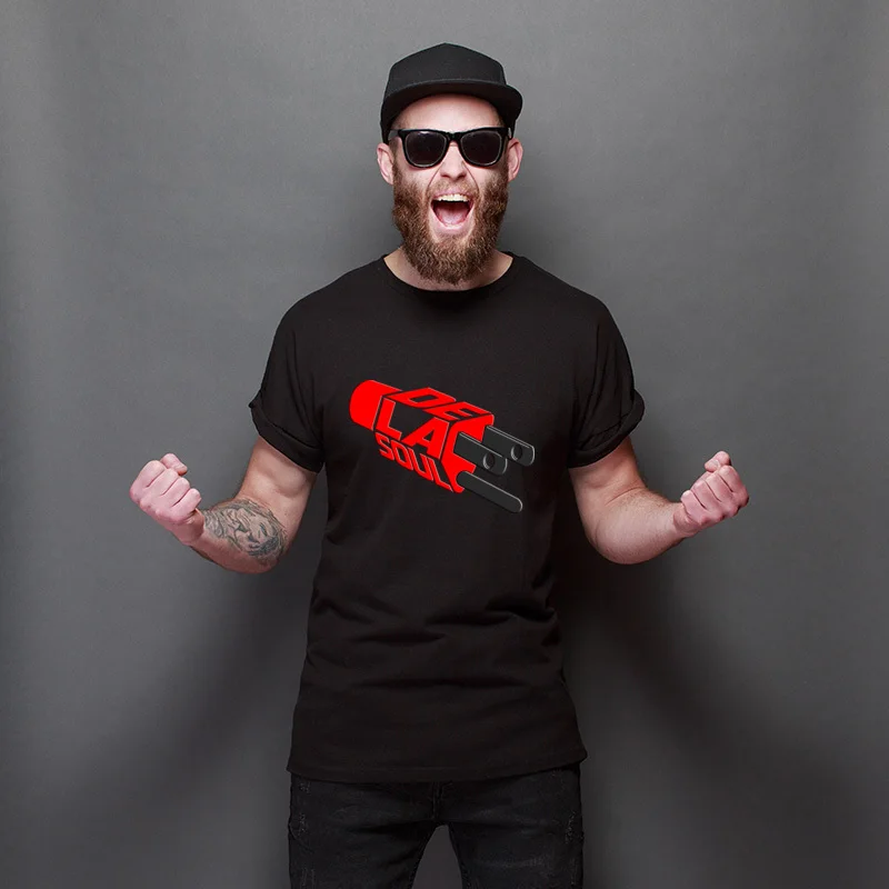 

Brand New DE LA SOUL PLUG 1PLUG 2 Fashionable Personalized T-Shirt O Neck Regular Tops T Shirt Leisure Adult Tee-Shirt For Adult