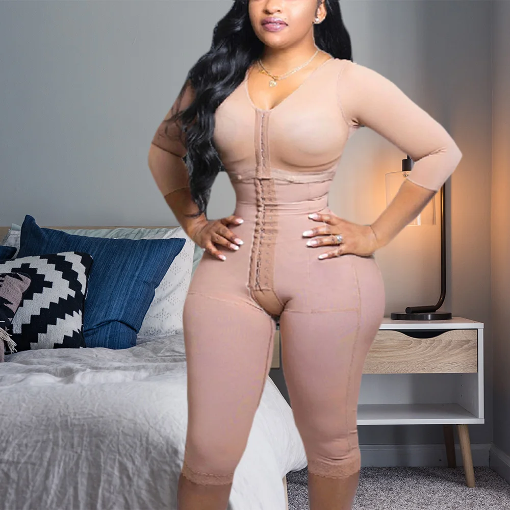 Full Body Body High Spanx Compression Body Shaper Shrink Waist Slimming Sheath Woman Skims Bodysuit Flat Belly