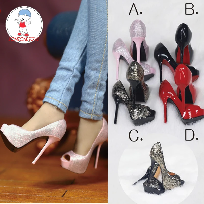 Feeltoys 1/6 FT021 модные сексуальные женские туфли на высоком каблуке с открытым носком