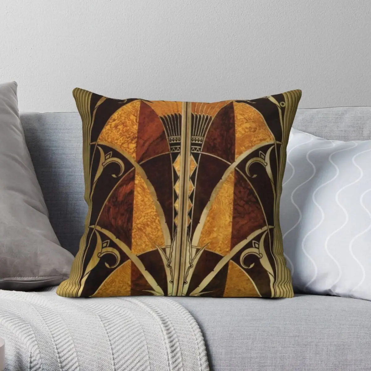 

Chrysler Building Elevator Door Square Pillowcase Polyester Linen Velvet Pattern Zip Decor Room Cushion Cover