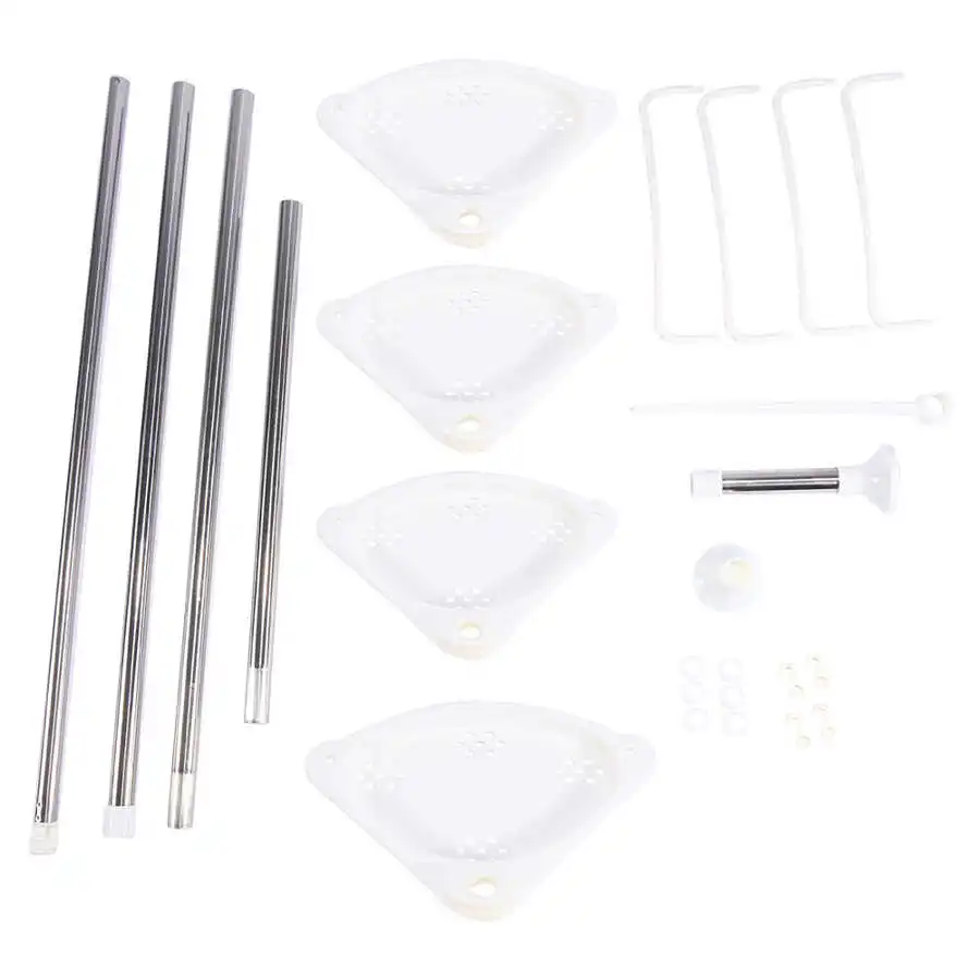 Регулируемая телескопическая полка для ванной комнаты 4 уровня душевая угловая