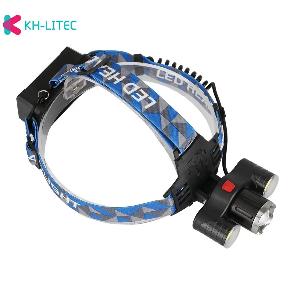 

Налобный фонарь T6+COB, светодиодный, супер яркий, 2 аккумулятора 18650